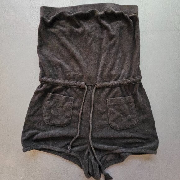 Victoria's Secret Black Terry Jumper Romper - Picture 1 of 8